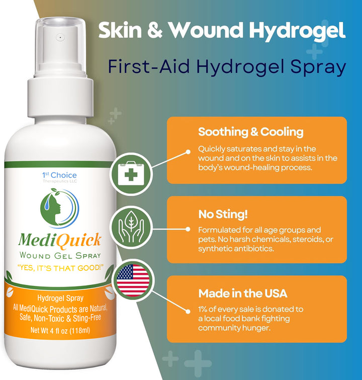 MediQuick Gel Spray (4oz) First-Aid Spray